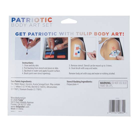 July 4th Patriotic Face Body Art Paint Kit Michaels